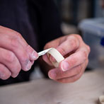 Jaejun Lee at work in his studio 2019